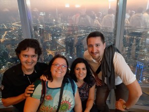 ESTU & ZFOT ATCOSIMA team members atop the Burj Khalifa